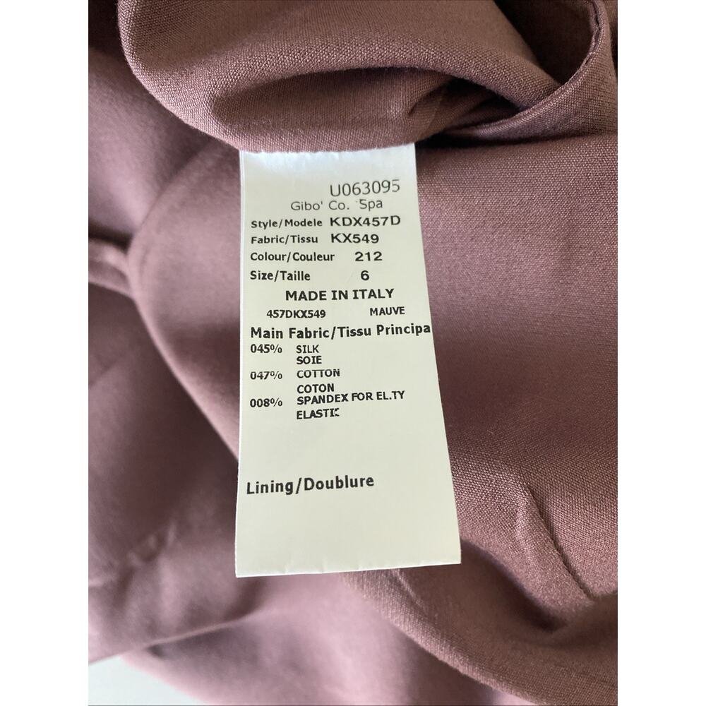 Michael Kors Collection Dress Sheath Midi Sleeveless V Neck Eggplant Purple S 6 - Picture 7 of 8